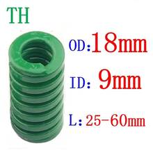 Hot Sale 1Pcs Od 18mm Id 9mm Length 20-60mm Green heavy load Spiral Stamping Compression Die Spring Helical 2024 - buy cheap