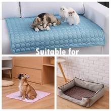 Dog Mat Cooling Summer Pad Mat For Dogs Cat Blanket Sofa Breathable Pet Dog Bed Summer Washable For Small Medium Large Dogs Car 2024 - buy cheap