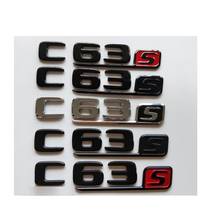 Flat Font Trunk Chrome Gloss Black Red Letters Emblems for Mercedes Benz W204 S205 W205 Coupe C63 S AMG 2024 - buy cheap