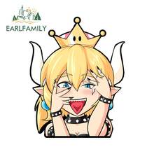EARLFAMILY 13cm x 10.5cm for Bowsette Fine Decal DIY Custom Printing Personality Creative Car Stickers Fashion Vinyl Decal 2024 - buy cheap