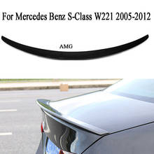 Carbon Fiber Rear Trunk Spoiler For Mercedes Benz S-Class W221 2005 2006 2007 2008 2009 2010 2011 2012 AMG Style 2024 - buy cheap