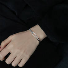 Уникальный дизайн серебряный цвет цепь геометрические браслеты коробка цепь Шарм регулируемый браслет для женщин элегантный подарок на праздник 2024 - купить недорого