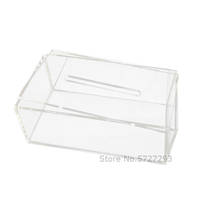 1pcs Facial Tissue Dispenser Box Cover Holder Clear Acrylic Rectangle Napkin Organizer For Bathroom Kitchen And Office Room 2024 - buy cheap