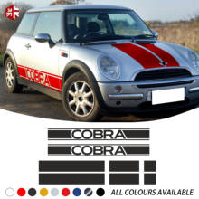 Car Hood Bonnet Roof Rear Trunk Engine Cover Side Stripe Sticker Body Decal For MINI Cooper S R50 R52 R53 JCW One Accessories 2024 - buy cheap