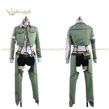 Gaveestilo espada arte online 2, fantasia de fantasia cosplay, uniforme de formatura shino asada 2024 - compre barato