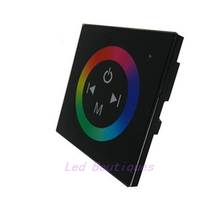 1 Uds panel negro RGB LED controlador táctil 12V-24V DC LED Panel táctil de color rgb controlador de tira led 2024 - compra barato