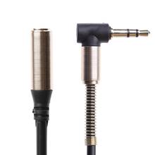 Cable auxiliar estéreo macho a hembra, Conector de 90 grados, 3,5 MM, 1M, M5TE 2024 - compra barato