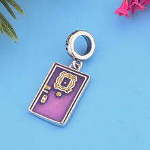 FC Jewelry-abalorio de plata de ley 925 para mujer, accesorio compatible con pulsera Pandora Original, cuentas de puerta púrpura, Berloque 2021 2024 - compra barato