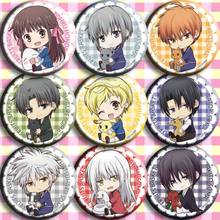 Cesta de frutas de Anime para niños, figuras de Honda Tooru, Soma Kyo, Soma Yuki, Soma Shigure, 4817 insignias, broche redondo, Pin, regalos, juguete para niños, 1 lote de 9 Uds. 2024 - compra barato