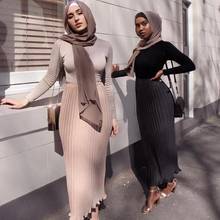 Женская длинная юбка, шифоновая юбка, элегантная, скромная, мусульманская, длинная, вечерняя, мусульманская, wq1533 2024 - купить недорого