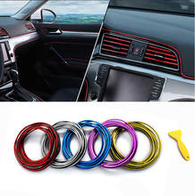 3M Car Seal Accessories Styling Interior Strip Exterior Decoration Door Strip Moulding Trim Dashboard Edge Auto Air Outlet Strip 2024 - buy cheap