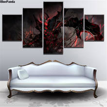 DotA-Cuadros de arte de pared para decoración del hogar, de 5 piezas juego moderno, DotA 2, Shadow Fiend, cuadros de decoración para sala de estar 2024 - compra barato