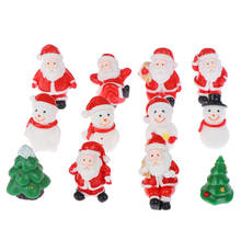 Miniature Christmas Tree Santa Claus Snowmen Terrarium Accessories Gift Box Fairy Garden Figurines Doll House Decor 2024 - buy cheap