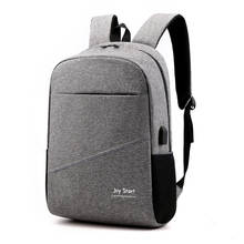 Mochila casual masculina, mochila escolar com carregador usb para laptop 2024 - compre barato