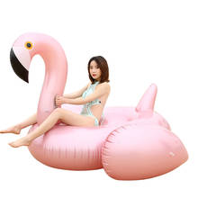 Rooxin гигантское кольцо для плавания фламинго для взрослых, надувной матрас для бассейна, круг для плавания, летние пляжные вечерние аксессуары для бассейна 2024 - купить недорого