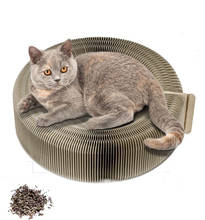 Folding Cat Scratcher Board with Catnip Corrugated Paper Playing Pad Kitten Lounge Bed Grind Claws Device Deformable Turbo Toy 2024 - buy cheap