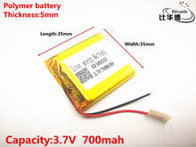 3.7v 700mah 503535 bateria recarregável do íon do lítio do polímero/li-ion para dvr, gps, mp3,mp4 2024 - compre barato