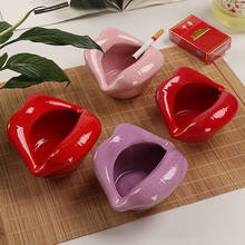 Creative Personality Ceramic Handicraft Furnishing Articles Lips Ashtray Household Tide Multi-functional Pot Sitting Room 2024 - buy cheap