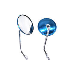 Universal 10mm motorcycle Rearview mirrors Scooter chrome round Side mirror For honda dio af27 cub super cub supercub sh gn125 2024 - buy cheap