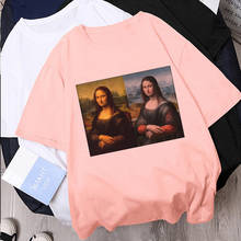 Mona lisa smile s sorriso e sua irmã nova moda t camisa mulher estética feminina camiseta casual harajuku verão curto o-pescoço tshirt 2024 - compre barato