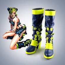 New  JoJo's Bizarre Adventure Jolyne Cujoh Kujo Cosplay boots Anime Shoes customized 2024 - buy cheap