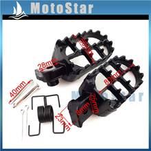 Black Aluminium Foot Rest Footpegs For Pit Dirt Motor Bike Motorcycle XR50R CRF 50 CRF70 CRF80 CRF100F 2024 - buy cheap
