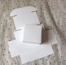 Caja de embalaje de papel Kraft blanco Natural, Cajas de cartón, embalaje de jabón, recuerdos de boda, caja de regalo de dulces, 50 Uds. 2024 - compra barato