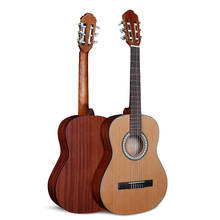 36 дюймов гитара из красного дерева одноцветная гитара 6 струн Классическая Высококачественная гитара Профессиональный музыкальный инструмент подарок AGT249 2024 - купить недорого