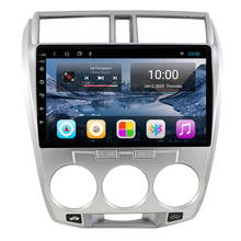 Reproductor Multimedia para coche, autorradio estéreo con Bluetooth, Medios de navegación GPS, Android 10, para Honda City 2008 - 2014 2024 - compra barato