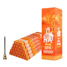 Alta qualidade royal chandan indiano incenso varas sândalo vara incenso 5/15/25 tubos por atacado lotes de aromas a granel para casa 2024 - compre barato