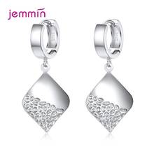 Good Quality 925 Sterling Silver Diamond Earrings For Women Wedding Engagement Party Jewelry Cheap Price Dangle Earrings 2024 - buy cheap