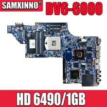 Envío Gratis placa base portátil para For HP Pavilion DV6T DV6-6000 placa madre HD 6490/1GB 2024 - compra barato