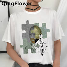 Van Gogh Aesthetic tshirt clothes female casual print harajuku clothes white t shirt 2024 - buy cheap