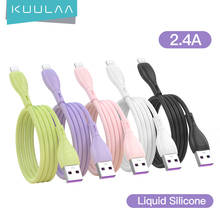 KUULAA Liquid Silicone Cable For iPhone 11 Pro Max X XR XS 8 7 6 6S 5 5S SE iPad Charging Charger Cord Wire For iPhone Cable 2024 - buy cheap