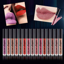 15PCS/LOT Matte Pigmented Lip Gloss Liquid Lipstick Long Lasting Makeup Moisturizer Lipgloss Lipstick Tint Cosmetic Lipgloss Box 2024 - buy cheap