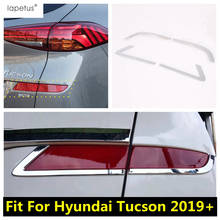 Rear Bumper Fog Lights Lamps Frame Cover Trim Fit For Hyundai Tucson 2019 2020 ABS Chrome Exterior Refit Kit Accessories 2024 - buy cheap