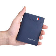 Leather Mini card bag multifunctional bank card case credit card holder Men's short  leather Wallet Frivolous purse 2024 - buy cheap