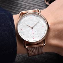Relógio de pulso feminino ouro rosa, relógio de pulso feminino criativo empresarial 2020 2024 - compre barato