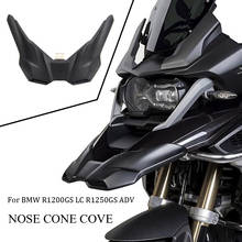 Front Wheel Fender Beak Lip Extension Cowl Nose Cone Cover ABS Black For BMW R1200GS R1200 R 1200 GS LC R1250GS ADV Adventure 2024 - buy cheap