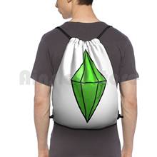 Giant Plumbob Backpack Drawstring Bag Riding Climbing Gym Bag  Sims The Sims Sims 2 Sims 3 Sims 4 Ea Plumbob Sim Games Pc 2024 - buy cheap