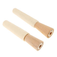 2 Pieces Wooden Ring Stick Mandrel Solid Jewelry Repair Tool Holding Rings for Polishing 2024 - buy cheap