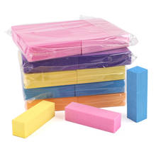 100pcs/lot  Nail files Buffer Colorful Sponge Buffing Block 4 sided Polishing Grinding Manicure Pedicure Nail Buffers File Tools 2024 - buy cheap