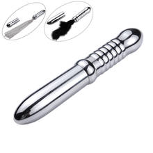 Anal Sex Toys Metal Anal Plug 3-in-1 Spanking Whip Flirting Feather Butt Plug Bdsm Bondage Toys Adult Game for Couples Men Women 2024 - buy cheap