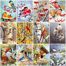 AZQSD Diamond Painting Bird Cross Stitch Kits 5D Diy Diamond Embroidery Animal Mosaic Picture Of Rhinestones Home Decors 2024 - buy cheap