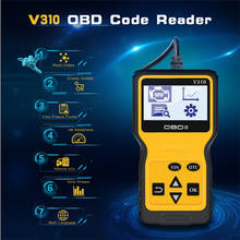 Leitor universal de códigos para diagnóstico de carro, ferramenta de verificação de motor, leitor de código, v310 mini obd2 eobd 2024 - compre barato