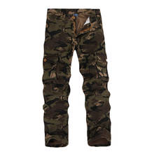 Multi-pocket Camouflage Trekking Climbing Pants Cotton Cargo Work Trousers Sports Casual Hiking Pants pantalon senderismo hombre 2024 - buy cheap