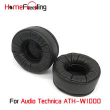 Homefeeling-almohadillas de cuero de oveja para auriculares, almohadillas para los oídos para Audio Technica, ATH-W1000, suaves, de terciopelo 2024 - compra barato