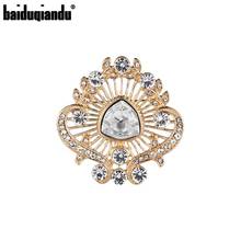 baiduqiandu 2020 New Arrival Vintage Style Crystal Alloy Brooches for Women or Wedding in Gold Color Plated 2024 - buy cheap