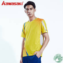 2022 Kawasaki New Men and Women's Badminton Clothing Suit Quick Drying Breathable Round Neck Short Sleeve T-shirt ST-Q1307 Q1310 2024 - buy cheap
