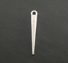 20 pcs  Silver Color Metal Pin Spikes Charms for jewelry necklace findings 34x5mm A21 2024 - buy cheap